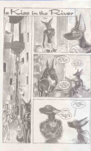 Rating: Questionable Score: 0 Tags: 2000s_(media) anthro anubian_jackal anubis_dark_desire apep_(caribou) breasts canid canine canis caribou_(artist) comic compression_artifacts dialogue duamutef duo_focus e621 egyptian english_text female group hi_res jackal jewelry khaybat male male/female mammal monochrome muscular muscular_male necklace nipples open_mouth sepia sigh speech_bubble tail text traditional_media_(artwork) unsigned User: bunchy7s