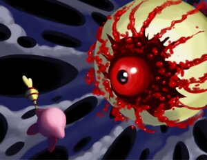 Rating: Questionable Score: 0 Tags: abstract_background alien amazingtrout ambiguous_gender battle blood bodily_fluids cloud creepy digital_media_(artwork) duo e621 eye_creature eyeball gore grotesque heart_symbol kirby kirby_(series) love-love_stick nightmare_fuel nintendo not_furry pink_body red_eyes simple_background wand weapon zero_(kirby) User: bunchy7s