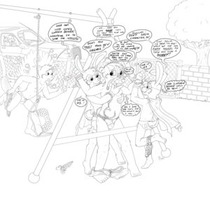 Rating: Explicit Score: 0 Tags: absurd_res anthro badger ball_gag bdsm bondage bound briefs bulge car clothing cuff_(restraint) dialogue digital_drawing_(artwork) digital_media_(artwork) dominant e621 english_text gag gagged group halter handcuffs harness harness_ball_gag harness_gag hi_res igakattack jeremy_(rokukeshiba) lagomorph leporid line_art male mammal metal_cuffs mustelid musteline muzzle_(object) muzzled naive rabbit restraints rope shackles swing text underwear vehicle young young_anthro User: bunchy7s
