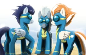 Rating: Safe Score: 0 Tags: 2011 ambiguous_gender blue_body blue_feathers blue_hair clothing detailed_background e621 equid equine eyewear feathered_wings feathers feral firestreak_(mlp) friendship_is_magic goggles grey_body grey_feathers grey_hair group hair hasbro john_joseco male mammal my_little_pony mythological_creature mythological_equine mythology orange_hair pegasus purple_hair quadruped signature soarin_(mlp) tail toony white_body white_feathers wings wonderbolts_(mlp) User: bunchy7s