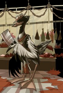 Rating: Questionable Score: 0 Tags: avian beak bird blood bodily_fluids bow_(feature) bow_tie butcher cleaver_(knife) clothing cutlery dismemberment e621 facial_hair food hat headgear headwear ilianaanteater kitchen_knife kitchen_utensils knife le_joel male meat melee_weapon mustache red_eyes sausage slaughterhouse solo tools weapon User: bunchy7s