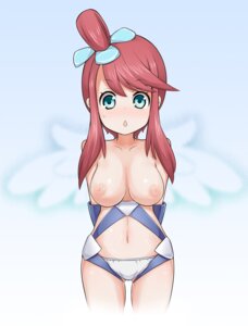 Rating: Questionable Score: 0 Tags: bad_id bare_shoulders blue_eyes blush breasts coldfront female female_only green_eyes gym_leader human long_hair navel nintendo nipples no_pants open_mouth panties pokemon pokemon_bw ponytail red_hair rule34 side_ponytail skyla_(pokemon) solo sweat tied_hair underwear wings User: bunchy7s