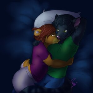 Rating: Safe Score: 0 Tags: 1:1 anthro bear bed bedding bedding_background black_hair candy_(artist) clothed clothing cuddling duo e621 felid female fully_clothed furniture green_eyes hair inside male mammal pillow red_hair romantic romantic_couple tongue tongue_out toony whiskers yellow_eyes User: bunchy7s Rating: Safe Score: 0 Tags: 1:1 anthro bear bed bedding bedding_background black_hair candy_(artist) clothed clothing cuddling duo e621 felid female fully_clothed furniture green_eyes hair inside male mammal pillow red_hair romantic romantic_couple tongue tongue_out toony whiskers yellow_eyes User: bunchy7s
