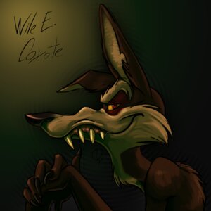 Rating: Safe Score: 0 Tags: 1:1 5_fingers anthro brown_body brown_fur bust_portrait canid canine canis character_name claws concoction_(artist) coyote e621 eyebrows fangs fingers fur hands_together long_ears looking_aside looking_at_viewer looney_tunes male mammal nude orange_sclera portrait red_eyes sharp_teeth side_view simple_background solo teeth text toony warner_brothers wile_e._coyote User: bunchy7s