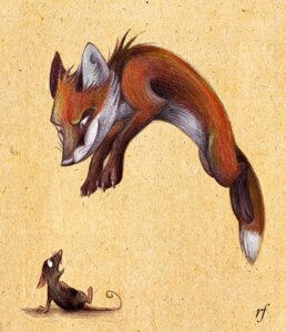 Rating: Safe Score: 0 Tags: ambiguous_gender black_body black_fur black_nose buckteeth canid canine dipstick_tail duo e621 feral fox fur gloves_(marking) hunting jumping mammal markings mouse mousing murid murine orange_body orange_fur pink_nose pounce rat rodent scared size_difference skia tail tail_markings teeth whiskers User: bunchy7s