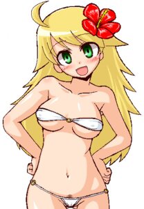 Rating: Questionable Score: 0 Tags: 07_hole 1girls artist_request bikini blonde_hair breasts cleavage female female_only flower green_eyes hair_flower hands_on_hips hoshii_miki idolmaster long_hair medium_breasts pubic_hair pubic_hair_peek rule34 simple_background solo swimsuit tagme underboob white_background white_bikini User: bunchy7s