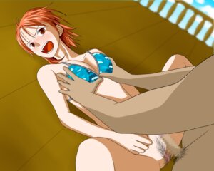 Rating: Explicit Score: 0 Tags: 14mm 1boy 1girls bikini blush breast_grab breasts censored female large_breasts male mosaic_censoring nami_(one_piece) one_piece orange-haired_female orange_hair pre-timeskip pubic_hair rule34 sex swimsuit User: bunchy7s