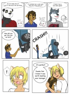 Rating: Safe Score: 0 Tags: 2013 3:4 anthro bear black_nose canid canine canis comic dialogue domestic_cat domestic_dog e621 english_text felid feline felis female garret_(rain-yatsu) giant_panda hair hi_res husky male mammal nora_(rain-yatsu) nordic_sled_dog rain-yatsu rainier_(rain-yatsu) seattle_fur smile spitz text tim_(rain-yatsu) User: bunchy7s