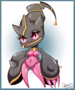 Rating: Questionable Score: 0 Tags: 2014 absurd_res breasts e621 female fhran generation_6_pokemon hi_res humanoid inverted_nipples looking_at_viewer mega_banette mega_evolution nintendo nipples pokemon pokemon_(species) purple_eyes solo zipper User: bunchy7s