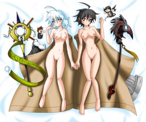 Rating: Explicit Score: 0 Tags: beige_skin black_hair breasts charmers clothes color dharc_the_dark_charmer female front_view hair lying lyna_the_light_charmer multiple_females multiple_girls nipples nude on_back pussy rule34 rule_63 short_hair staff vulva white_hair yu-gi-oh! User: bunchy7s
