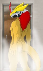 Rating: Questionable Score: 0 Tags: anthro bandai_namco biceps biped butt butt_focus butt_pose danielssj digimon digimon_(species) e621 extended_arms family fur green_eyes hi_res looking_at_viewer looking_back male mask muscular muscular_anthro muscular_male nude pecs pose rear_view scalie shower solo standing steam straight_legs tail victorygreymon wargreymon User: bunchy7s