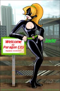 Rating: Explicit Score: 0 Tags: 1girls belt bodysuit character_name city_of_heroes cleavage cleavage_cutout curvaceous curvy curvy_female facing_viewer female full_body green_belt hand_on_hip high_ponytail jade_fontaine outdoors ponytail pvp red_lipstick rule34 solo tagme webcomic welcome_sign User: bunchy7s