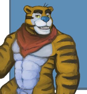 Rating: Explicit Score: 0 Tags: abs anthro athletic bedroom_eyes biceps big_muscles biped black_body black_fur blue_background blue_nose brown_body brown_fur clothing countershading e621 fangs felid frosted_flakes fur genitals grin half-closed_eyes kellogg's kerchief looking_at_viewer male mammal markings mascot musclegut muscular muscular_anthro muscular_male narrowed_eyes nude orange_body orange_fur pantherine pecs penis pose seductive simple_background slightly_chubby smile solo spectral-bat standing stripes teeth tiger tony_the_tiger white_body white_fur yellow_eyes User: bunchy7s