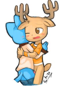 Rating: Explicit Score: 0 Tags: anthro cartoon_network cervine chibitracy couple cub deer doe feline female fur furry gumball_watterson horn hug interspecies lowres male nude penny_fitzgerald penny_fitzgerald_(before_canon_real_form) rule34 straight the_amazing_world_of_gumball young User: bunchy7s