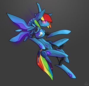 Rating: Safe Score: 0 Tags: 2013 android anthro anthrofied blue_body blue_feathers blue_fur e621 equid equine feathered_wings feathers female friendship_is_magic fur glowing glowing_eyes grey_background hair hasbro hi_res machine mammal multicolored_hair multicolored_tail my_little_pony mythological_creature mythological_equine mythology pegasus pink_eyes pink_glow purple_glow rainbow_dash_(mlp) rainbow_hair rainbow_tail robot simple_background smile solo stickfigurequeen tail wings User: bunchy7s