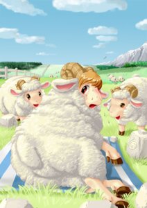 Rating: Safe Score: 0 Tags: 2008 ambiguous_gender bodily_fluids bovid caprine crying detailed detailed_background domestic_sheep e621 edmol female feral fur group hooves horn mammal meadow picnic sheep tears toony transformation wool_(fur) User: bunchy7s