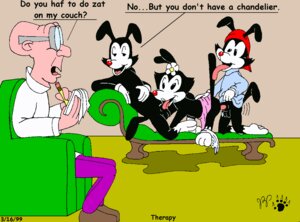 Rating: Explicit Score: 0 Tags: 1990s 1999 20th_century animaniacs anthro brothers_and_sister clothing cub cub_on_cub doctor_scratchansniff dot_warner erect_penis female female_cub flat_chest flower fur incest kthanid_(artist) male male_cub oral_sex penis rule34 skirt straight threesome unknown_species wakko_warner yakko_warner young User: bunchy7s
