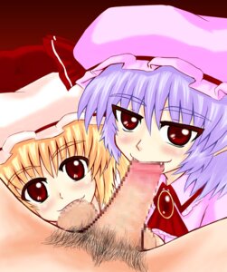 Rating: Explicit Score: 0 Tags: balls balls_sucking blonde_hair blue_hair censored collaborative_fellatio cum fellatio female flandre_scarlet male oral penis pov red_eyes remilia_scarlet rule34 teamwork touhou vampire User: bunchy7s Rating: Explicit Score: 0 Tags: balls balls_sucking blonde_hair blue_hair censored collaborative_fellatio cum fellatio female flandre_scarlet male oral penis pov red_eyes remilia_scarlet rule34 teamwork touhou vampire User: bunchy7s