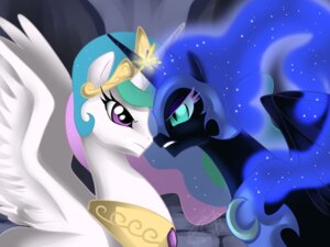 Rating: Safe Score: 0 Tags: 4:3 armor cool_colors detailed_background duo e621 equid equine feathered_wings feathers female feral friendship_is_magic hasbro horn mammal melancholysanctuary my_little_pony mythological_creature mythological_equine mythology nightmare_moon_(mlp) princess princess_celestia_(mlp) royalty sibling_(lore) sister_(lore) sisters_(lore) toony winged_unicorn wings User: bunchy7s