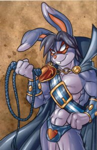 Rating: Questionable Score: 0 Tags: 4_fingers abs absurd_res anthro armor biped buckteeth cape clothed clothing dipstick_ears domino_mask e621 ear_markings eyemask eyewear fingers grey_hair hair heart_symbol hi_res holding_object holding_whip lagomorph leather_lad leporid long_ears male mammal markings mask multicolored_ears muscular muscular_anthro muscular_male naughtyjester rabbit short_hair shoulder_guards skimpy smile solo standing superhero teeth thong toony underwear vambrace whip User: bunchy7s