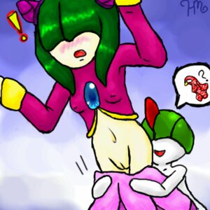 Rating: Explicit Score: 0 Tags: 2010 4kids_entertainment artist_signature blush creatures_(company) crossover erect_nipples female green_hair hair_over_eyes housyasei_san lowres navel nintendo nipples open_mouth pokemon pokephilia pussy ralts rule34 seedrian sega sonic_(series) sonic_the_hedgehog_(series) sonic_x starla_the_seedrian straight_hair User: bunchy7s
