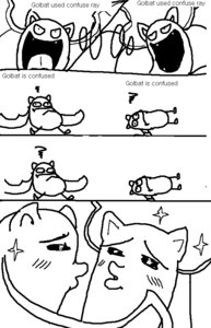 Rating: Questionable Score: 0 Tags: ambiguous_gender bat black_and_white comic confusion e621 english_text generation_1_pokemon golbat kissing mammal membrane_(anatomy) membranous_wings monochrome nintendo pokemon pokemon_(species) simple_background text unknown_artist white_background wings User: bunchy7s