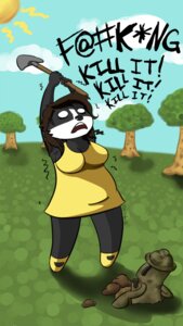 Rating: Safe Score: 0 Tags: animal_crossing anthro arms_above_head badger big_breasts biped black_body black_face black_fur black_nose black_text blue_sky breasts brown_hair catherine_(datbadger) chibi clothing cloud dark_body dark_fur dark_nose dark_text datbadger day detailed_background dialogue digital_media_(artwork) dirty dress duo e621 empty_eyes english_text european_badger featureless_feet feet female footwear fur grass grey_body gyroid hair holding_object holding_shovel holding_tool hole_(anatomy) improvised_weapon mammal meles monotone_clothing monotone_dress monotone_footwear monotone_hair multicolored_body multicolored_face multicolored_fur mustelid musteline nintendo open_mouth outside plant profanity scared shadow shovel sky slightly_chubby standing sun teeth text tools toony tree two_tone_body two_tone_face two_tone_fur undead weapon what white_body white_eyes white_face white_fur yelling yellow_clothing yellow_dress yellow_footwear yellow_outfit zombie User: bunchy7s