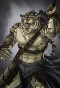 Rating: Safe Score: 0 Tags: abs anthro armor biceps blue_eyes e621 felid fighting_pose male mammal manly melee_weapon muscular muscular_male pantherine pecs pose sky_gomi solo stripes sword tail tiger warrior weapon User: bunchy7s