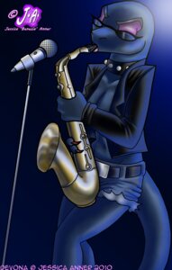 Rating: Questionable Score: 0 Tags: 2010 alto_saxophone anthro belt blue_background blue_body bottomwear breasts clothed clothing collar deinonychus denim denim_clothing devona_rhea dinosaur dromaeosaurid e621 electronics exposed eyes_closed eyewear female glasses gradient_background holding_musical_instrument holding_object jacket janner3d leather leather_clothing leather_jacket leather_topwear light makeup microphone music musical_instrument non-mammal_breasts playing_music prehistoric_species reptile saurischian saxophone scalie shorts simple_background skimpy solo sunglasses tail theropod topwear velociraptor wind_instrument woodwind_instrument User: bunchy7s