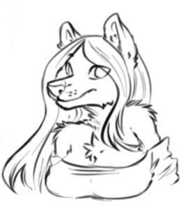 Rating: Safe Score: 0 Tags: 2014 anthro canid canine clothed clothing e621 female fur hair long_hair looking_at_viewer low_res mammal monochrome portrait shinigamasama shirt simple_background solo topwear white_background User: bunchy7s