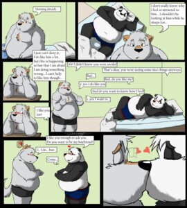 Rating: Safe Score: 0 Tags: anthro bear belly blush bod canid canine canis chest_tuft clothed clothing comic dialogue domestic_dog e621 english_text fur giant_panda heart_symbol heterochromia hi_res inside jakegr kanon kissing male male/male mammal multiple_scenes overweight romantic romantic_couple skimpy slice_of_life tail text topless tuft User: bunchy7s
