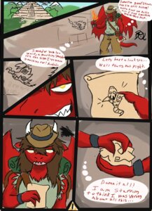 Rating: Safe Score: 0 Tags: amber_eyes backpack brown_hair clothing comic dragon e621 english_text grin hair hat headgear headwear hi_res horn male membrane_(anatomy) membranous_wings mythological_creature mythological_scalie mythology paper pyron red_body scalie smile tail temple text thought_bubble torch wings wolflance User: bunchy7s
