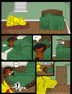 Rating: Safe Score: 0 Tags: anthro bed blockage_(layout) canid canine clenched_teeth clicking comic concern_for_another contact_onomatopoeia contextual_arrow crocdragon89 dialogue different_sound_effects digital_media_(artwork) directional_arrow duo e621 ellipsis english_text exclamation_point eyes_closed falling fangs furniture grunting horizontal_blockage horizontal_staggering impact_onomatopoeia jason_takayama male mammal motion_arrow motion_onomatopoeia on_bed onomatopoeia rotational_sound_effect seven_frame_image sleeping snoring sound_effects speech_bubble staggering_(layout) tail teeth text thud under_covers vowelless vowelless_vocalization waking_up worried User: bunchy7s