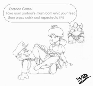 Rating: Explicit Score: 0 Tags: 1girls 2boys artist_request barefoot brooch cap clothing crown dress earrings female flower_earrings footjob gloves human koopa_kid long_sleeves male mario mario_(series) mario_party mustache nintendo overalls panties penis princess_daisy rule34 shoes shoulder_length_hair sketch straight straight_hair sweatdrop teeth text text_box User: bunchy7s