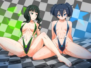 Rating: Explicit Score: 0 Tags: black_rock_shooter blue_eyes curly_hair female green_eyes jt_dong-agyoku kuroi_mato long_hair looking_at_viewer midriff navel rule34 short_hair sling_bikini spread_legs swimsuit takanashi_yomi tied_hair twintails wet User: bunchy7s