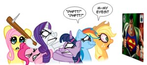 Rating: Safe Score: 0 Tags: 2013 applejack_(mlp) blonde_hair bloodshot_eyes blue_body blue_eyes blue_fur clothing cowboy_hat crossover cutie_mark dc_comics e621 earth_pony equid equine feathered_wings feathers female fluttershy_(mlp) freckles friendship_is_magic fur green_eyes group hair hasbro hat headgear headwear horn horse laugh mammal multicolored_hair my_little_pony mythological_creature mythological_equine mythology nail niban-destikim pegasus pink_hair pinkie_pie_(mlp) pony purple_body purple_eyes purple_fur purple_hair rainbow_dash_(mlp) rainbow_hair rarity_(mlp) simple_background superman superman_64 twilight_sparkle_(mlp) two_tone_hair unicorn viperdash_gts_r white_background wings wood yellow_body yellow_feathers User: bunchy7s