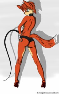 Rating: Questionable Score: 0 Tags: 5:8 anthro biped blue_eyes breasts butt canid canine clothed clothing collar cuff_(restraint) e621 female footwear fox handcuffs hi_res high_heels looking_at_viewer mammal metal_cuffs panties restraints shackles shoes solo therealfate topless underwear whip User: bunchy7s Rating: Questionable Score: 0 Tags: 5:8 anthro biped blue_eyes breasts butt canid canine clothed clothing collar cuff_(restraint) e621 female footwear fox handcuffs hi_res high_heels looking_at_viewer mammal metal_cuffs panties restraints shackles shoes solo therealfate topless underwear whip User: bunchy7s