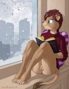 Rating: Explicit Score: 0 Tags: 4_toes anthro barefoot book bottomless bottomless_anthro bottomless_female brian_mcpherson casual_exposure clothed clothing e621 edgar_allan_poe feet felid female genitals hindpaw lion makena mammal pantherine paws plantigrade sitting skimpy solo toes vulva winter User: bunchy7s