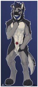 Rating: Explicit Score: 0 Tags: 2014 abs aluminemsiren animal_genitalia animal_penis anthro athletic ball_fondling balls barefoot biceps biped black_body black_fur black_hair black_nose blue_background blue_body blue_eyes blue_fur blue_hair canid canine canine_genitalia canine_penis canis chest_tuft claws collar digital_media_(artwork) domestic_dog e621 fangs feet fingerless_(marking) fondling full-length_portrait fur genitals german_shepherd grey_body grey_fur grin hair half-erect herding_dog hi_res looking_at_viewer male mammal muscular muscular_anthro nude pastoral_dog pecs penis penis_tip portrait pose red_penis sheath simple_background smile solo standing teeth toe_claws toeless_(marking) tuft User: bunchy7s