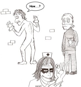 Rating: Explicit Score: 0 Tags: 3boys clothed clothing dc dc_comics english english_text george_carlin heath_ledger joker male male_only naked nude nude_male rule34 speech_bubble the_dark_knight User: bunchy7s