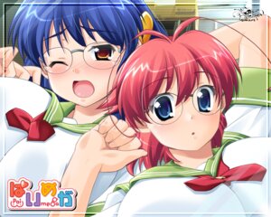 Rating: Explicit Score: 0 Tags: :o ahoge antenna_hair blue_eyes blue_hair blush breast_press breasts brown_eyes female glasses hibino_shizuru huge_breasts megane multiple_females multiple_girls open_mouth paimega red_hair rule34 sakechan school_uniform serafuku tear wakamiya_kanade wallpaper wink User: bunchy7s