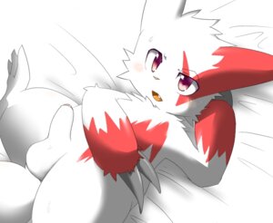 Rating: Explicit Score: 0 Tags: 3_toes balls bedding bedding_background blush bodily_fluids claws e621 enryo erection feet feral fur fur_markings generation_3_pokemon genitals glistening glistening_eyes hand_behind_head hand_on_belly hindpaw kemono looking_at_viewer lying male markings nintendo nude on_back open_mouth orange_tongue paws penis pink_nose pokemon pokemon_(species) purple_eyes red_body red_fur red_markings shadow sharp_teeth solo spread_legs spreading sweat sweatdrop teeth toes tongue white_body white_fur zangoose User: bunchy7s