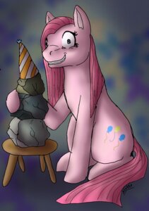 Rating: Safe Score: 0 Tags: blue_eyes clothing creepy cutie_mark e621 earth_pony equid equine female feral friendship_is_magic fur furniture hair hasbro hat headgear headwear horse insane mammal my_little_pony noneko party_hat pink_body pink_fur pink_hair pinkamena_(mlp) pinkie_pie_(mlp) pony rocky_(mlp) simple_background solo stool tail toony User: bunchy7s