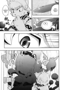 Rating: Safe Score: 0 Tags: 2:3 comic demon dialogue dickpenis e621 english_text harusuke hi_res knife male monochrome monster outcrosser teeth text transformation young User: bunchy7s