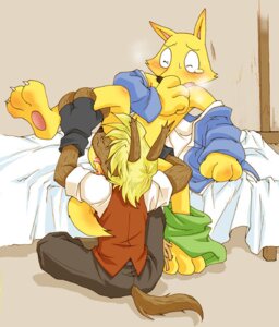 Rating: Explicit Score: 0 Tags: anthro blush bottomless canid canine canis clothed clothing duo e621 fellatio fox gaon kaiketsu_zorori kemono male male/male male_penetrated male_penetrating male_penetrating_male mammal open_clothing open_shirt open_topwear oral penetration penile sex shirt tail topwear unknown_artist wolf zorori User: bunchy7s