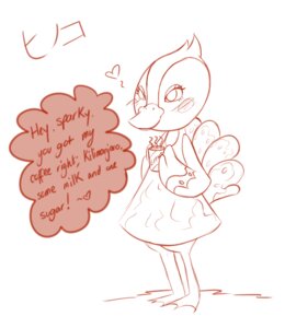 Rating: Safe Score: 0 Tags: animal_crossing anthro avian beverage bird coffee e621 female food galliform lacgl monochrome nintendo peafowl phasianid phoebe_(animal_crossing) requestfaeg solo User: bunchy7s Rating: Safe Score: 0 Tags: animal_crossing anthro avian beverage bird coffee e621 female food galliform lacgl monochrome nintendo peafowl phasianid phoebe_(animal_crossing) requestfaeg solo User: bunchy7s