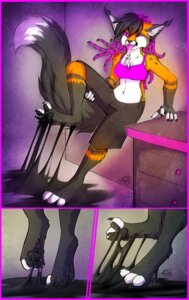 Rating: Questionable Score: 0 Tags: 2013 anthro black_body black_fur black_hair border breasts close-up e621 feet felid female foot_fetish fur hair hi_res hindpaw mammal neotheta orange_body orange_fur pawpads paws pink_eyes purple_border solo struggling stuck stuck_feet tail tar toes tongue white_body white_fur User: bunchy7s
