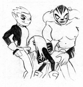 Rating: Explicit Score: 0 Tags: 1boy 2girls beast_boy bisexual dc dc_comics female male monochrome pantha penis rosabelle_mendez rough_sketch rule34 sex smooth_skin strap-on strapon teen_titans terra threesome yuri User: bunchy7s