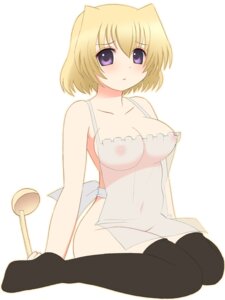Rating: Questionable Score: 0 Tags: apron blonde_hair female kurappii ladle lyrical_nanoha mahou_shoujo_lyrical_nanoha naked_apron nipples nude purple_eyes rule34 see-through shamal short_hair thighhighs User: bunchy7s