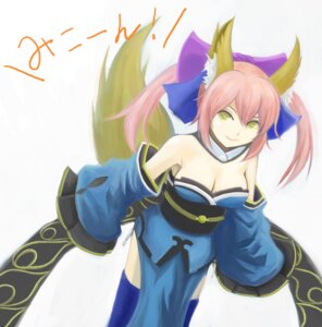 Rating: Safe Score: 0 Tags: accessory animal_humanoid armwear asian_clothing bare_shoulders bow_(feature) bow_accessory bow_ribbon breasts canid canine caster_tamamo-no-mae centered_hair_bow cleavage clothed clothing detached_sleeves e621 east_asian_clothing fate_(series) female hair hair_accessory hair_bow hair_ribbon humanoid japanese_clothing japanese_text legwear looking_at_viewer mammal pigtails pink_hair ribbons smile solo soosoo text thigh_highs translation_request type-moon yellow_eyes User: bunchy7s